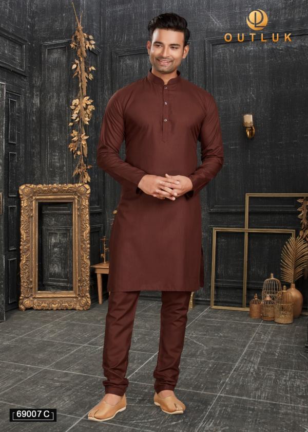 Outluk 69 C Regular Wear Cotton Kurta With Pajama Collection